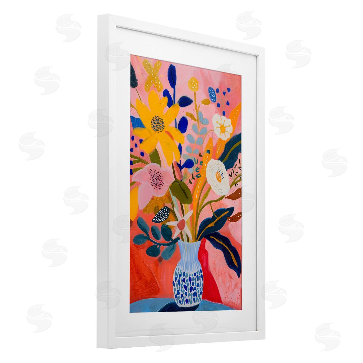 LSR Creative Studio Vibrant Joyful Bouquet Canvas Wall Art Print