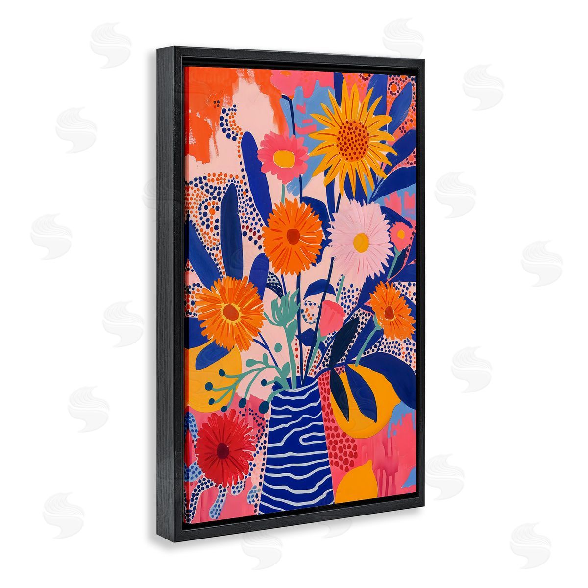 LSR Creative Studio Whimsical Floral Bouquet Canvas Wall Art Print