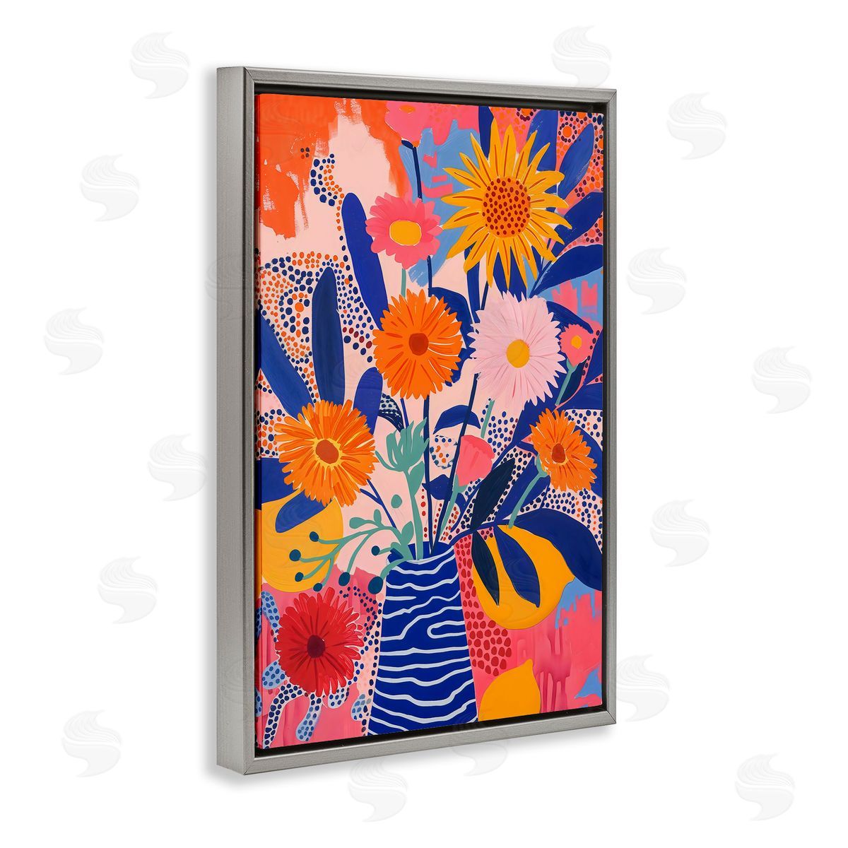 LSR Creative Studio Whimsical Floral Bouquet Canvas Wall Art Print