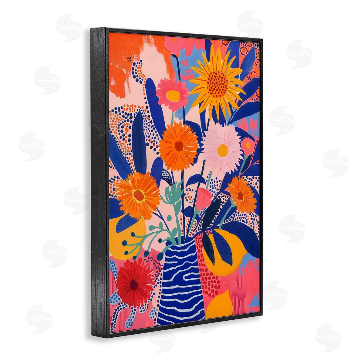 LSR Creative Studio Whimsical Floral Bouquet Canvas Wall Art Print