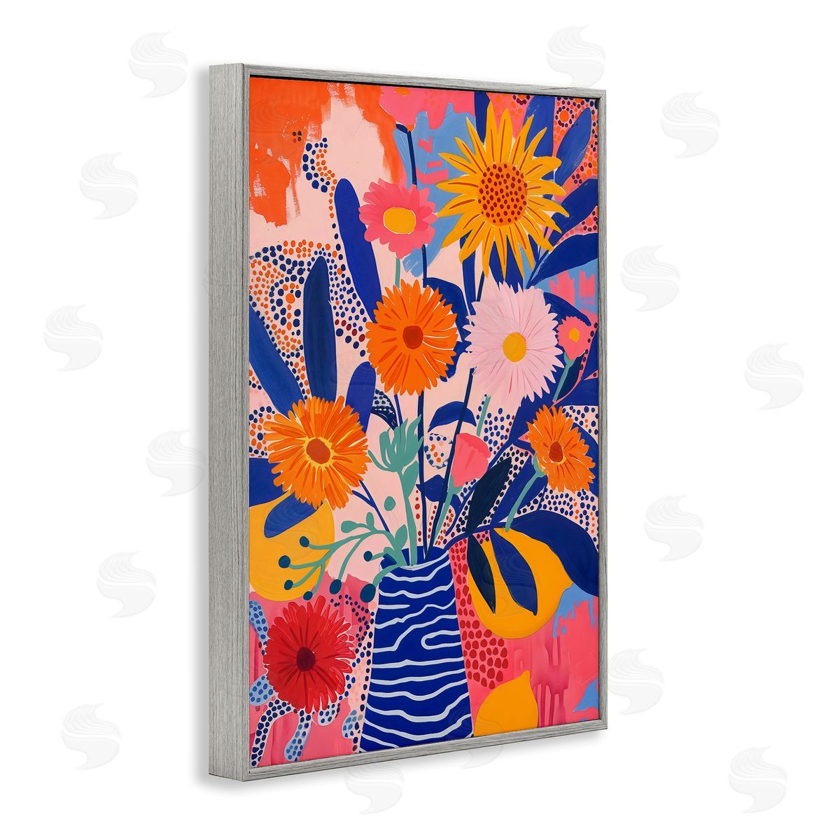 LSR Creative Studio Whimsical Floral Bouquet Canvas Wall Art Print