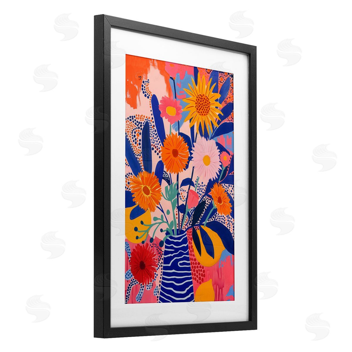 LSR Creative Studio Whimsical Floral Bouquet Canvas Wall Art Print