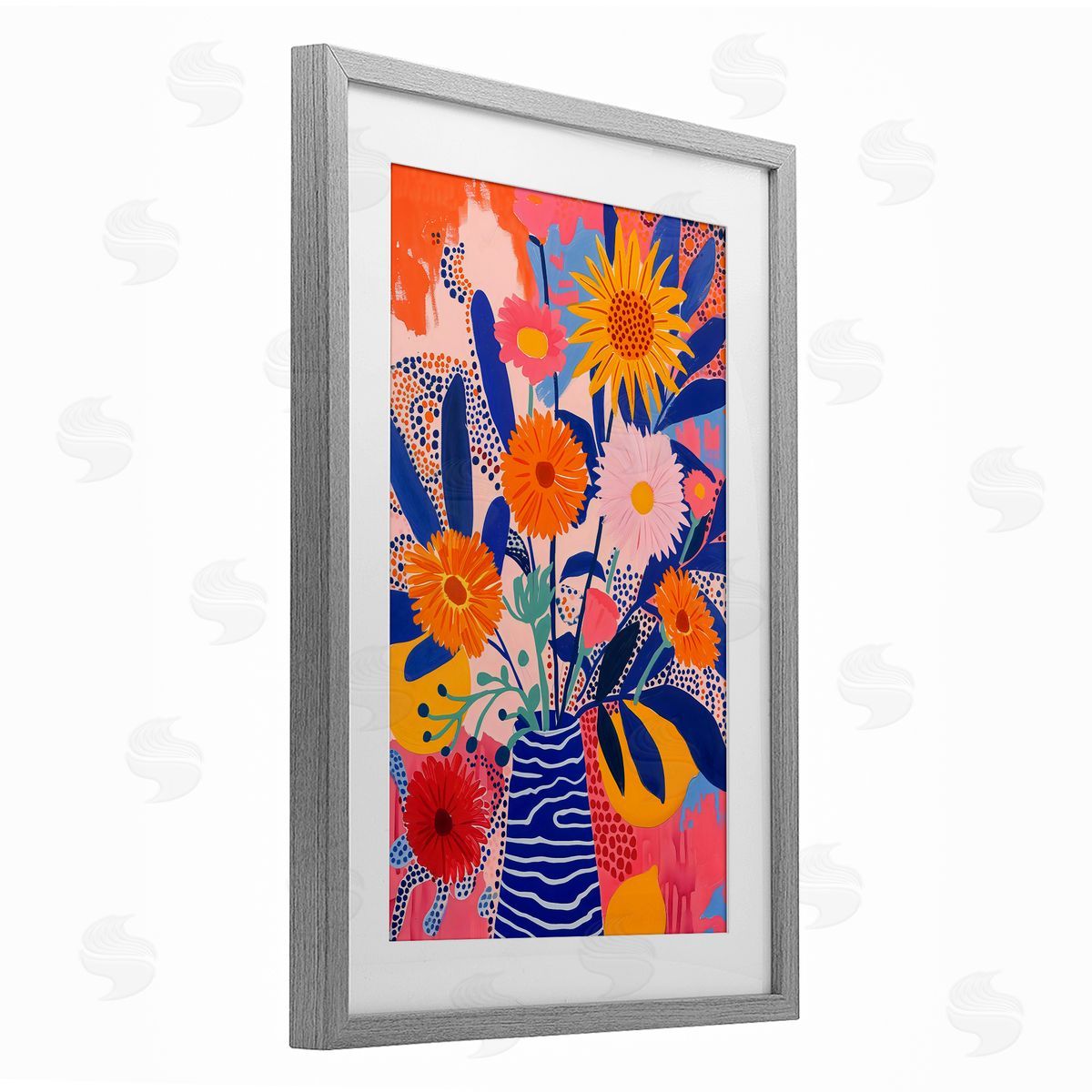 LSR Creative Studio Whimsical Floral Bouquet Canvas Wall Art Print