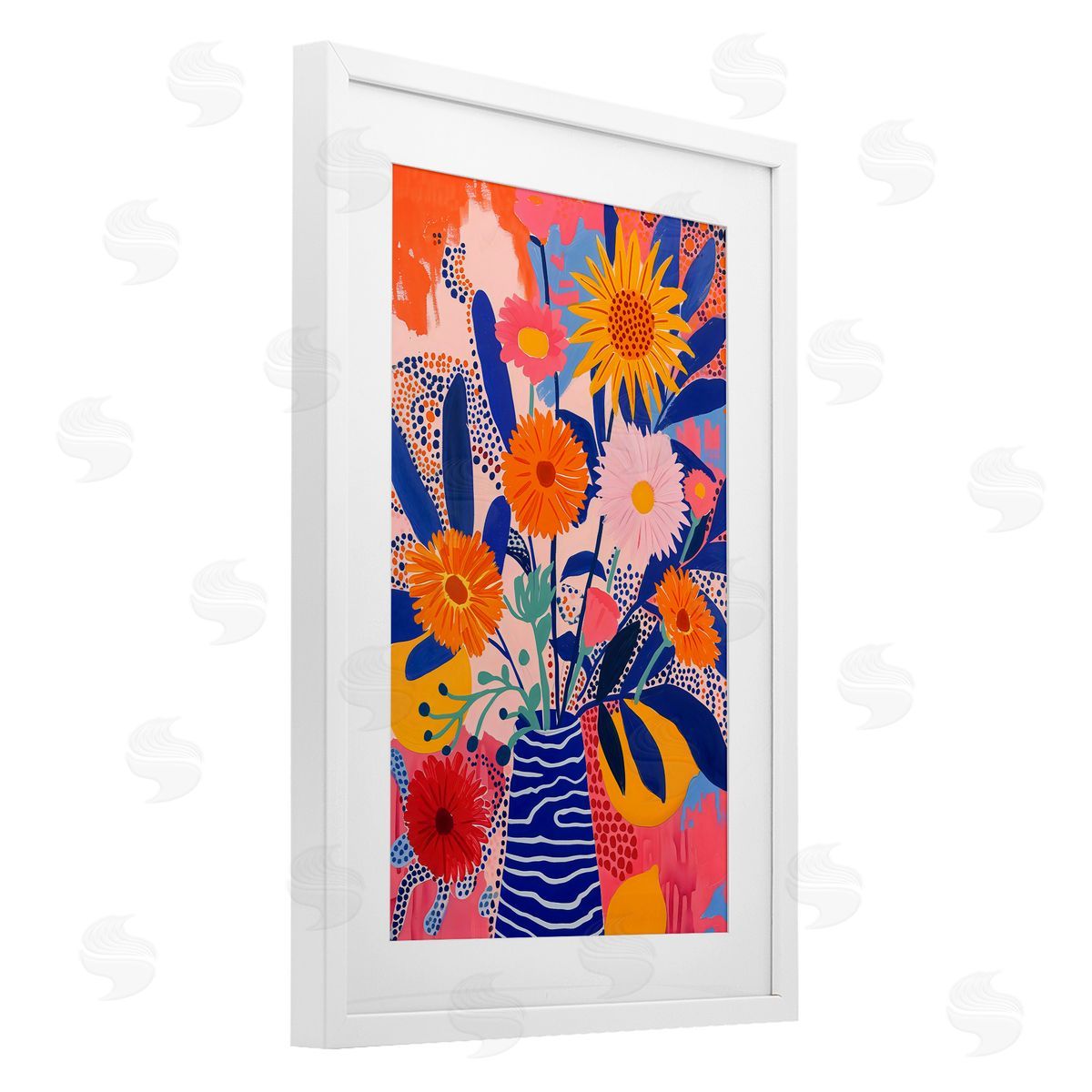 LSR Creative Studio Whimsical Floral Bouquet Canvas Wall Art Print