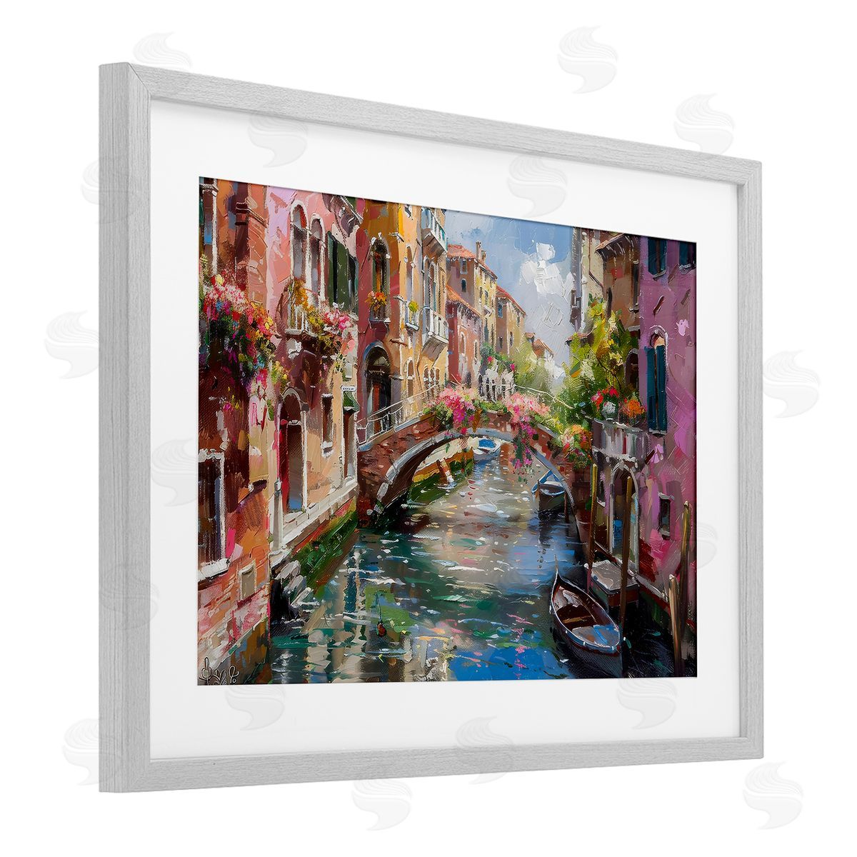LSR Creative Studio Reflections of Venice Canvas Wall Art Print