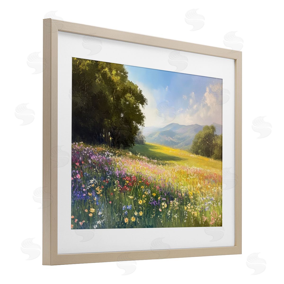 Petal Prints Design Serene Meadow Dream Canvas Wall Art Print