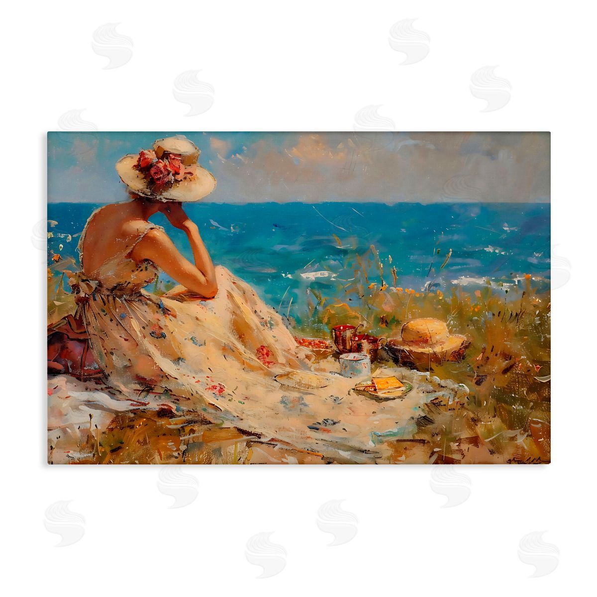 LSR Creative Studio Taking In The View Canvas Wall Art Print