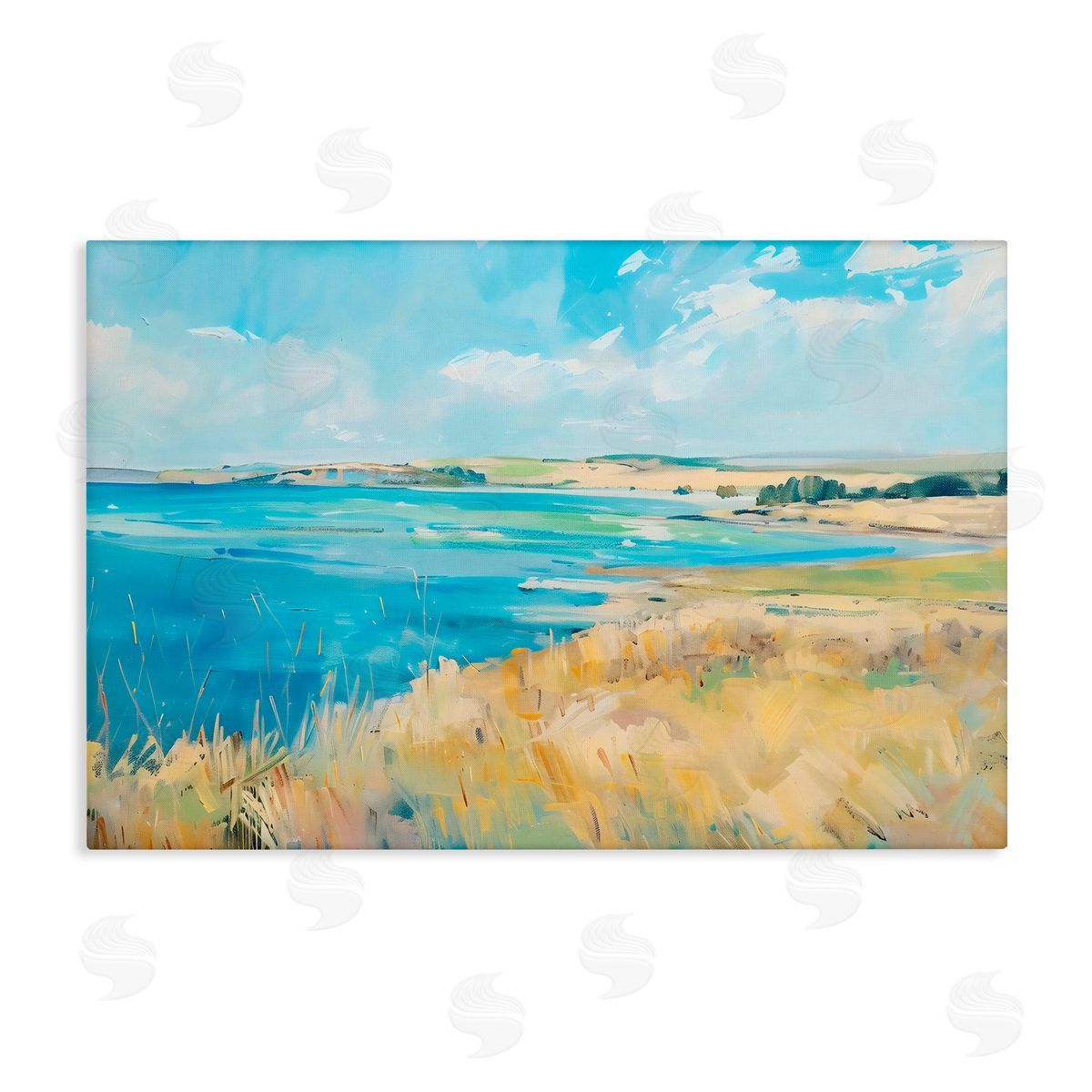 LSR Creative Studio Scenic Summer Shoreline Canvas Wall Art Print
