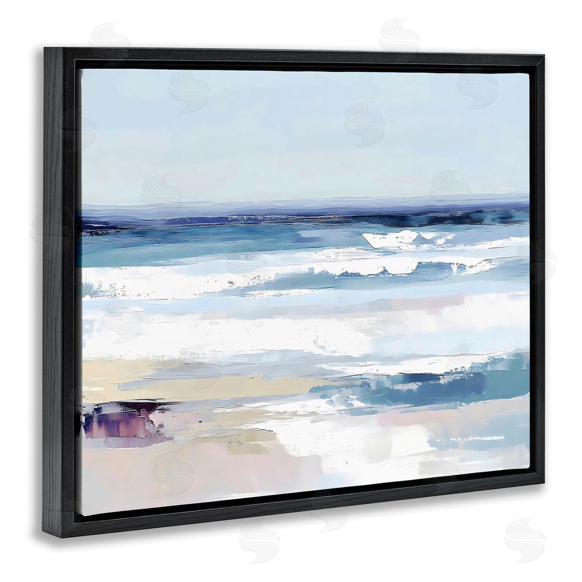 LSR Creative Studio Abstract Waves on Shore Canvas Wall Art Print