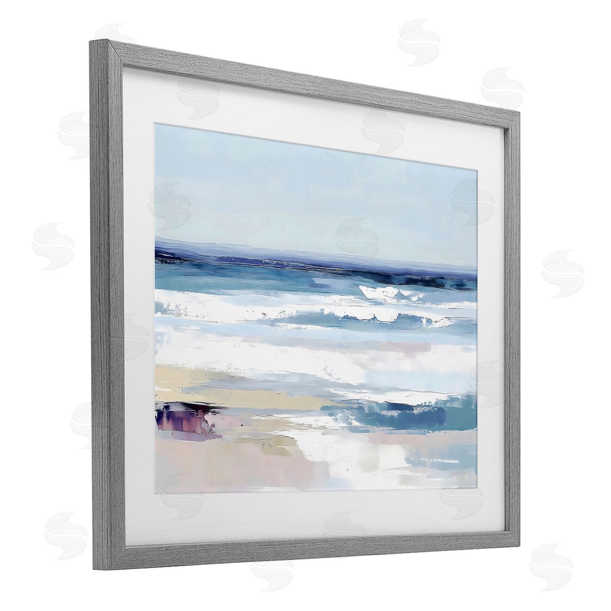 LSR Creative Studio Abstract Waves on Shore Canvas Wall Art Print