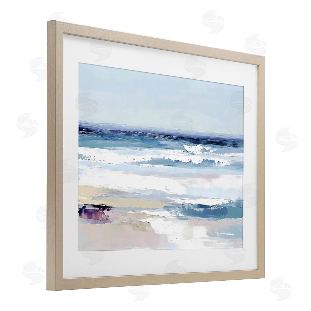 LSR Creative Studio Abstract Waves on Shore Canvas Wall Art Print