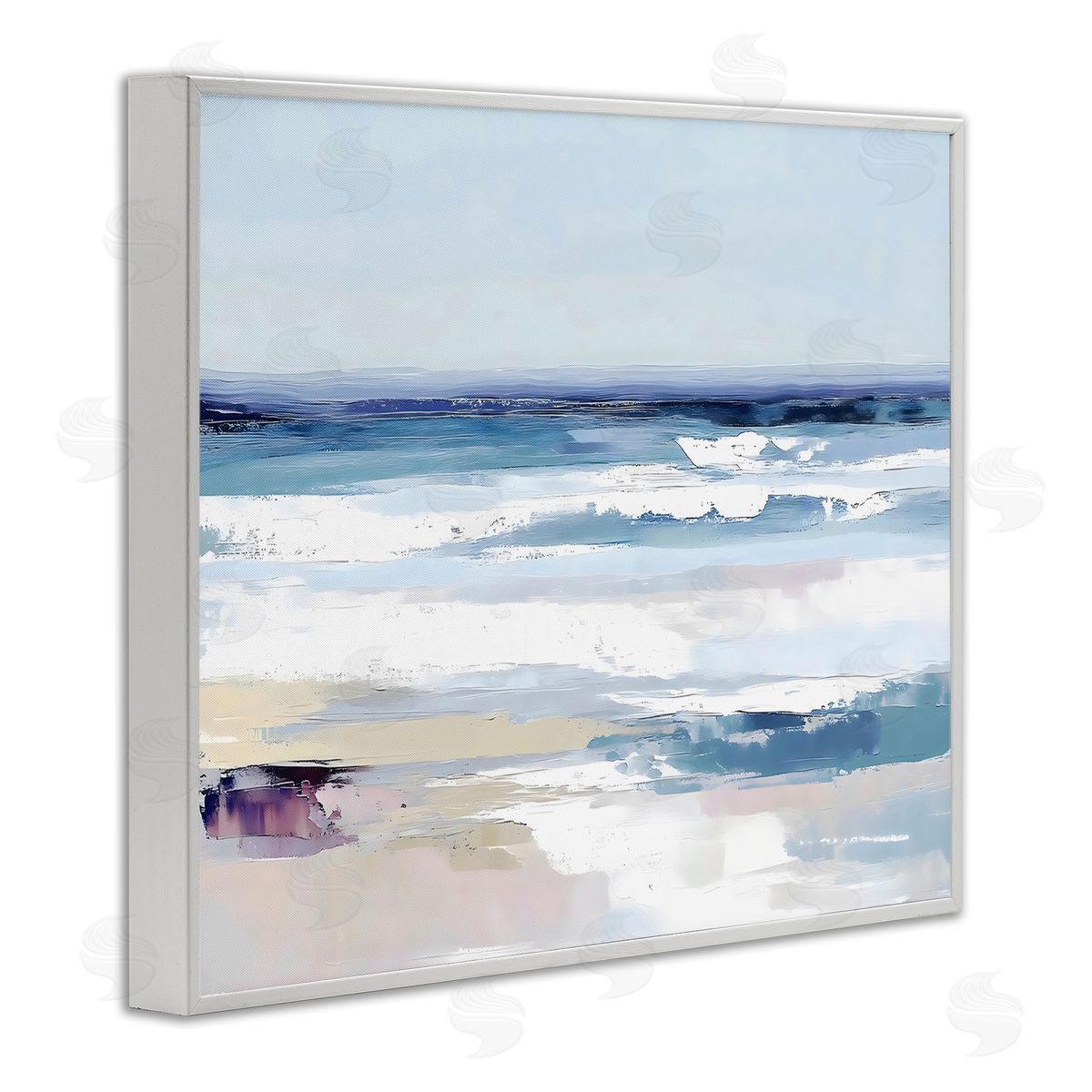 LSR Creative Studio Abstract Waves on Shore Canvas Wall Art Print