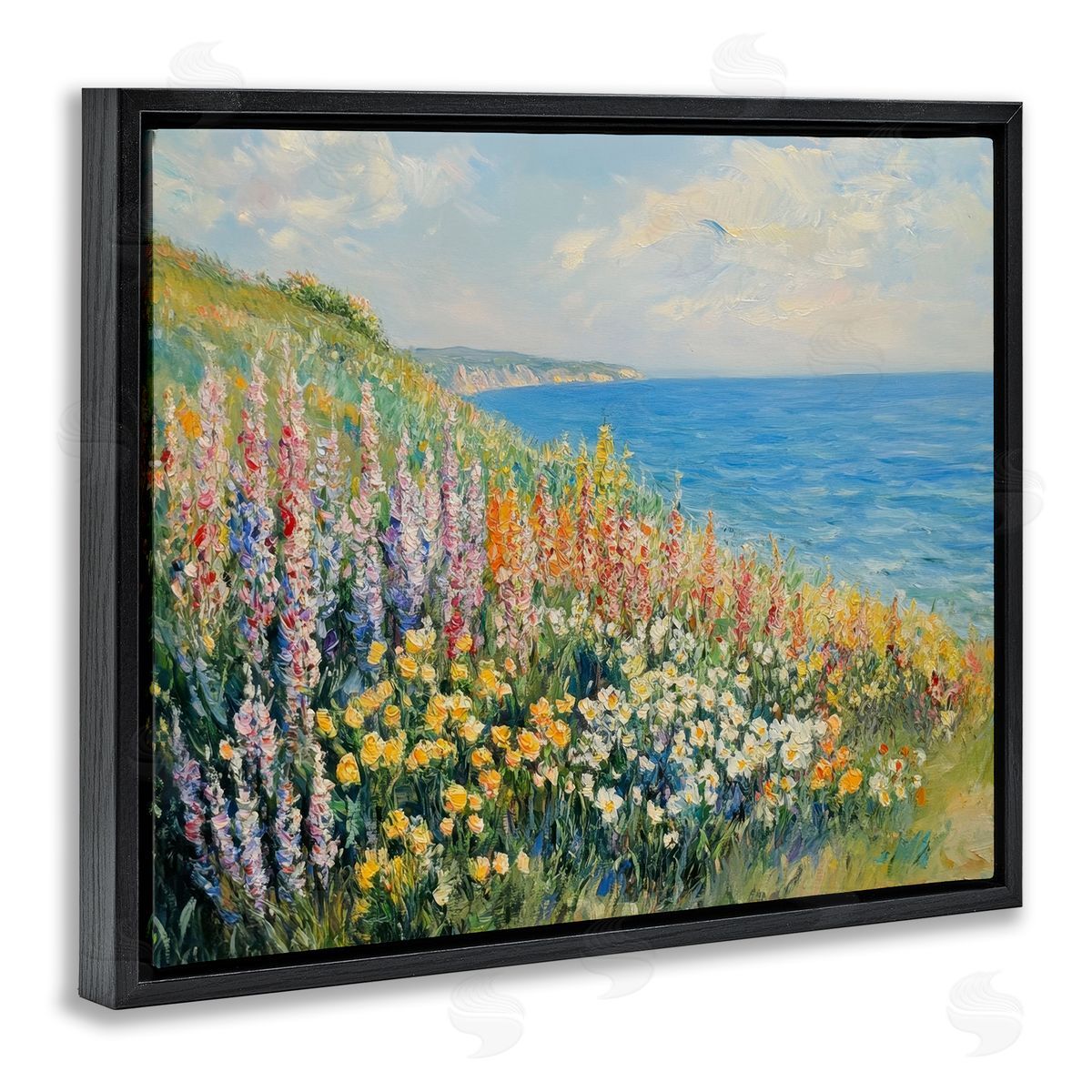 Petal Prints Design Coastal Hyacinth Garden Canvas Wall Art Print
