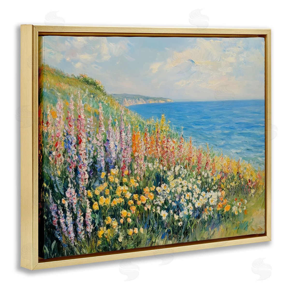 Petal Prints Design Coastal Hyacinth Garden Canvas Wall Art Print