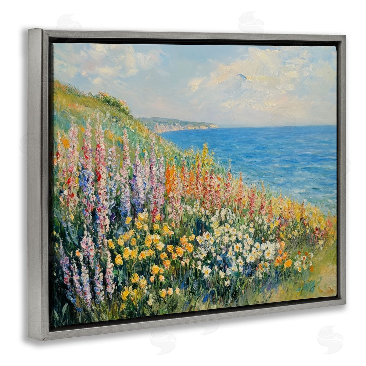 Petal Prints Design Coastal Hyacinth Garden Canvas Wall Art Print