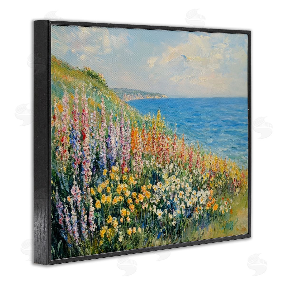 Petal Prints Design Coastal Hyacinth Garden Canvas Wall Art Print