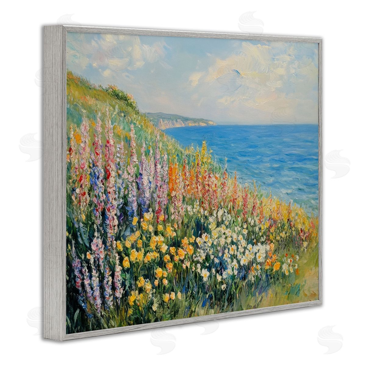 Petal Prints Design Coastal Hyacinth Garden Canvas Wall Art Print