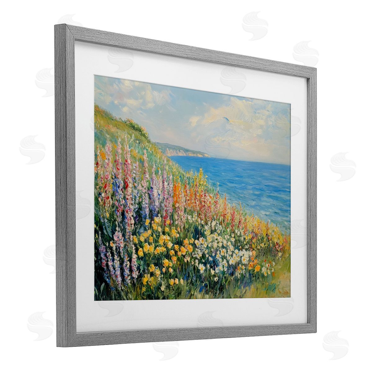 Petal Prints Design Coastal Hyacinth Garden Canvas Wall Art Print