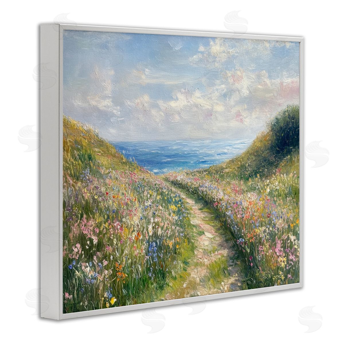 Petal Prints Design Well Worn Coastal Path Canvas Wall Art Print
