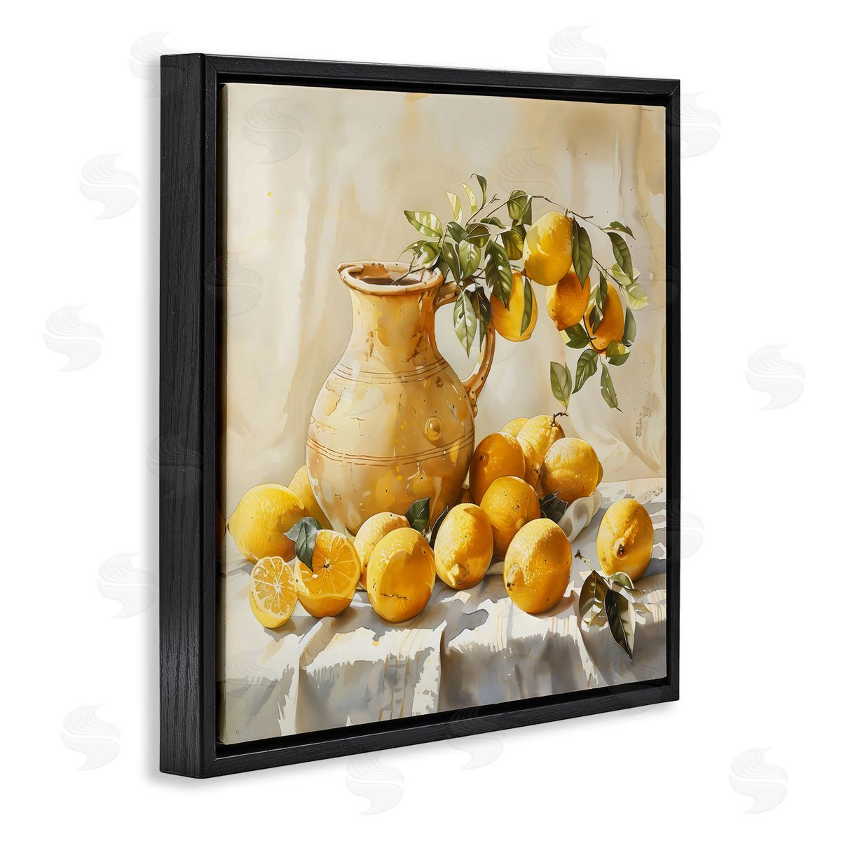 LSR Creative Studio Vintage Lemons and Pitcher Canvas Wall Art Print