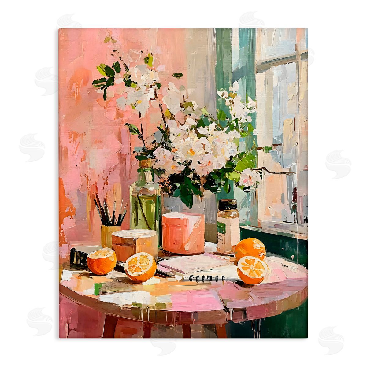 LSR Creative Studio Citrus Breakfast Table Canvas Wall Art Print
