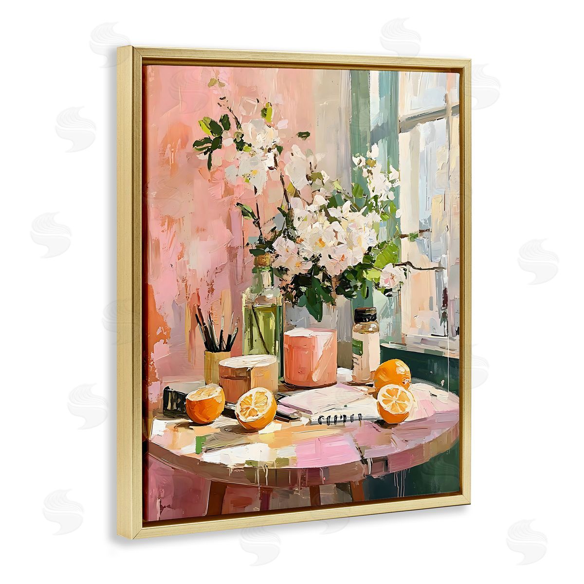 LSR Creative Studio Citrus Breakfast Table Canvas Wall Art Print
