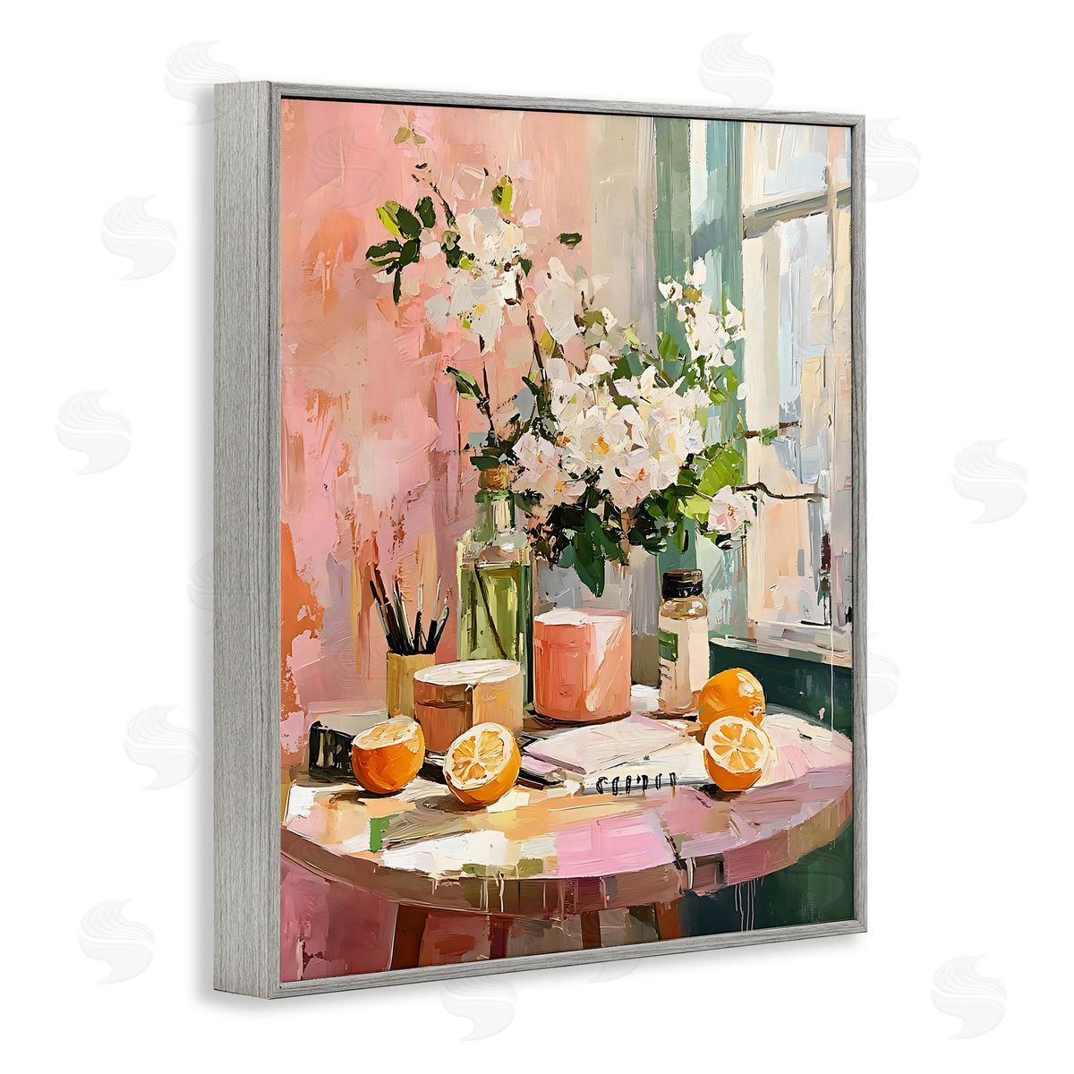 LSR Creative Studio Citrus Breakfast Table Canvas Wall Art Print