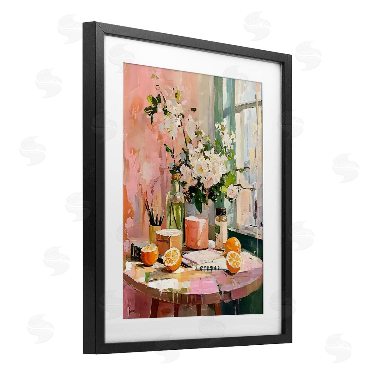 LSR Creative Studio Citrus Breakfast Table Canvas Wall Art Print