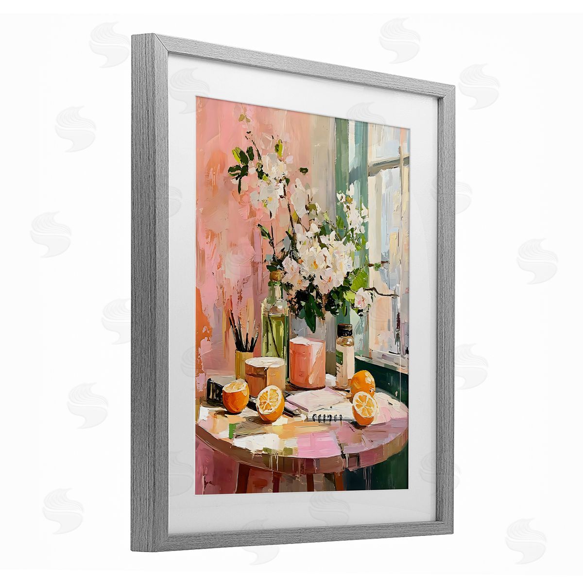 LSR Creative Studio Citrus Breakfast Table Canvas Wall Art Print