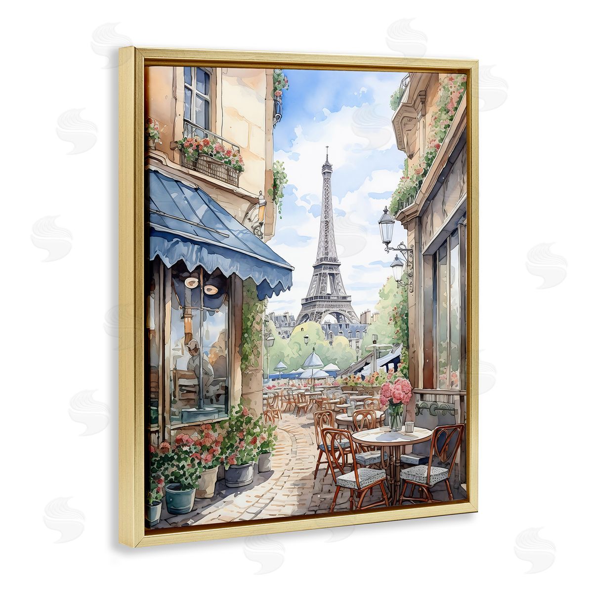 LSR Creative Studio Eiffel Tower City View Canvas Wall Art Print