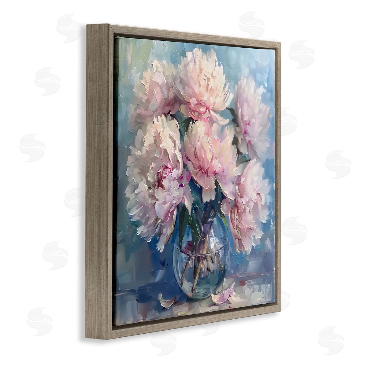 LSR Creative Studio Bouquet of Fluffy Peonies Canvas Wall Art Print