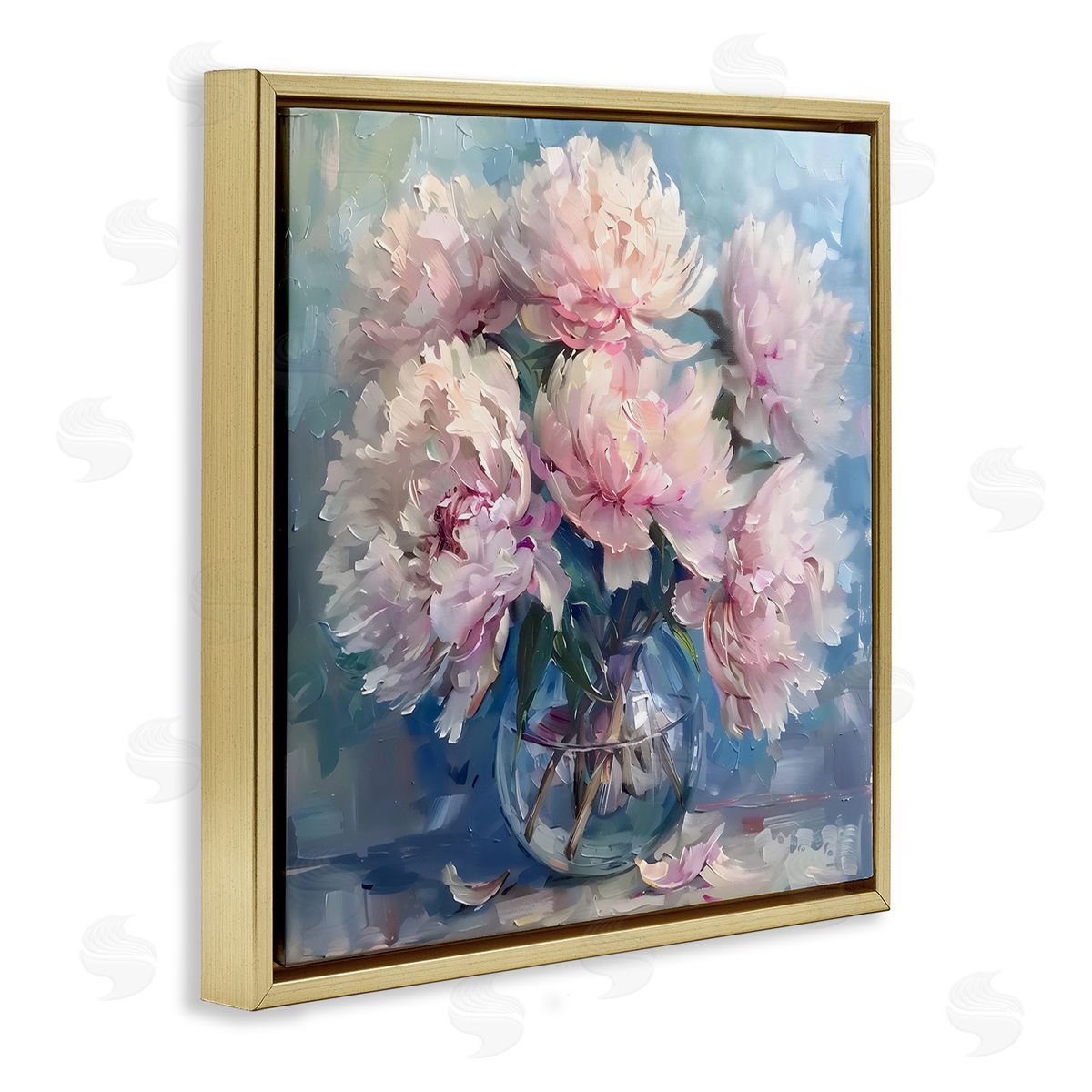 LSR Creative Studio Bouquet of Fluffy Peonies Canvas Wall Art Print