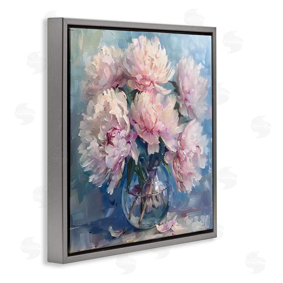 LSR Creative Studio Bouquet of Fluffy Peonies Canvas Wall Art Print