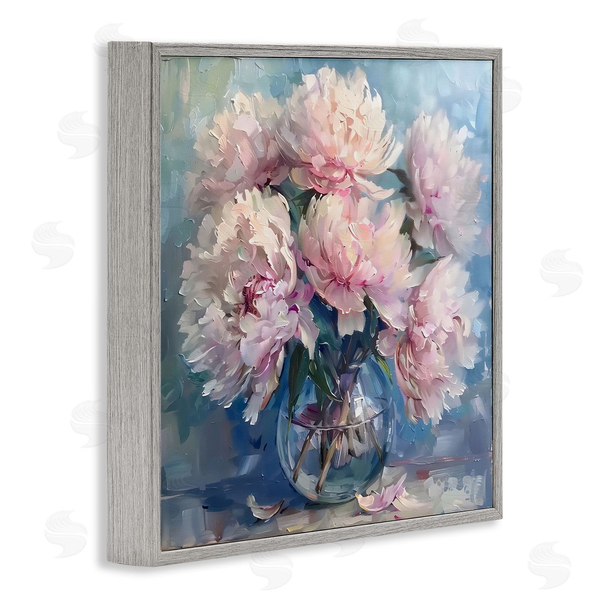 LSR Creative Studio Bouquet of Fluffy Peonies Canvas Wall Art Print
