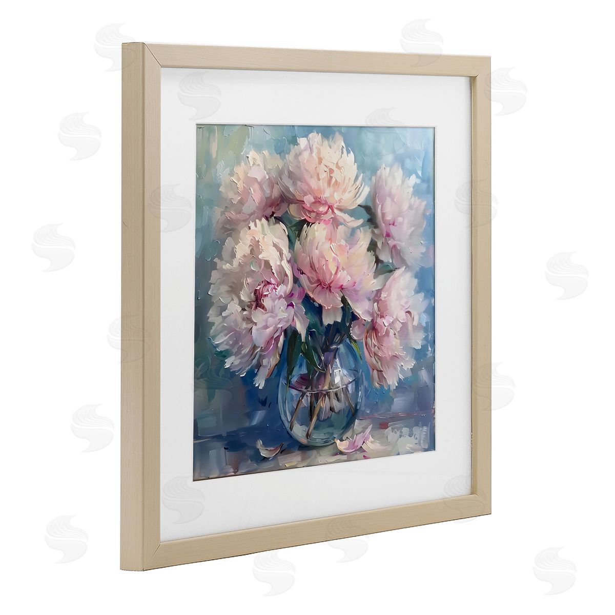 LSR Creative Studio Bouquet of Fluffy Peonies Canvas Wall Art Print