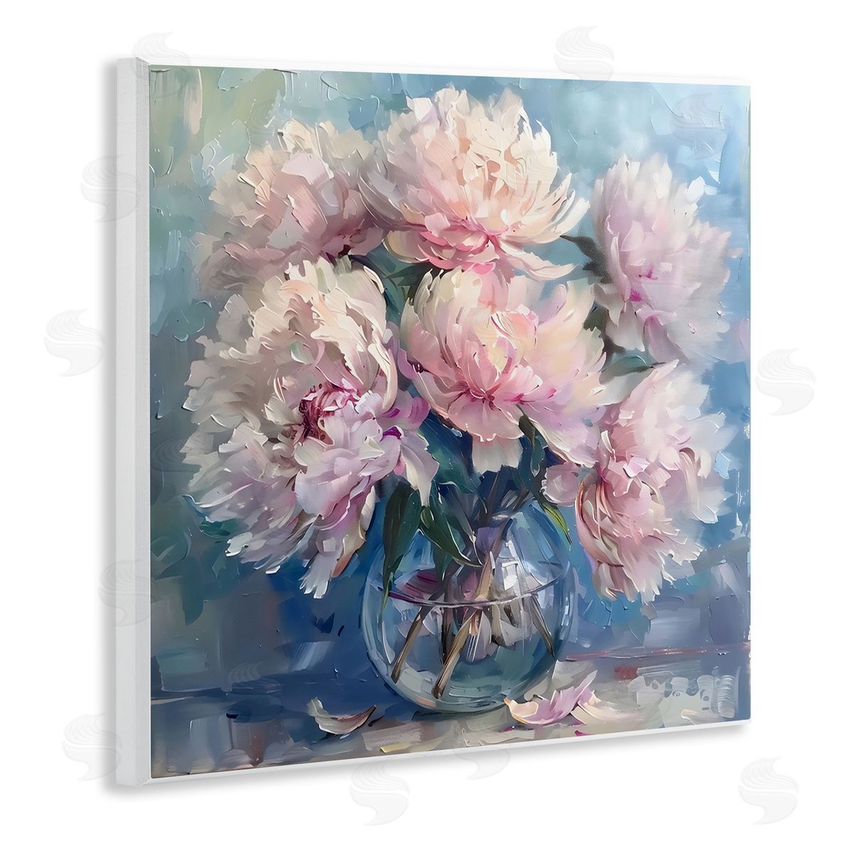 LSR Creative Studio Bouquet of Fluffy Peonies Canvas Wall Art Print