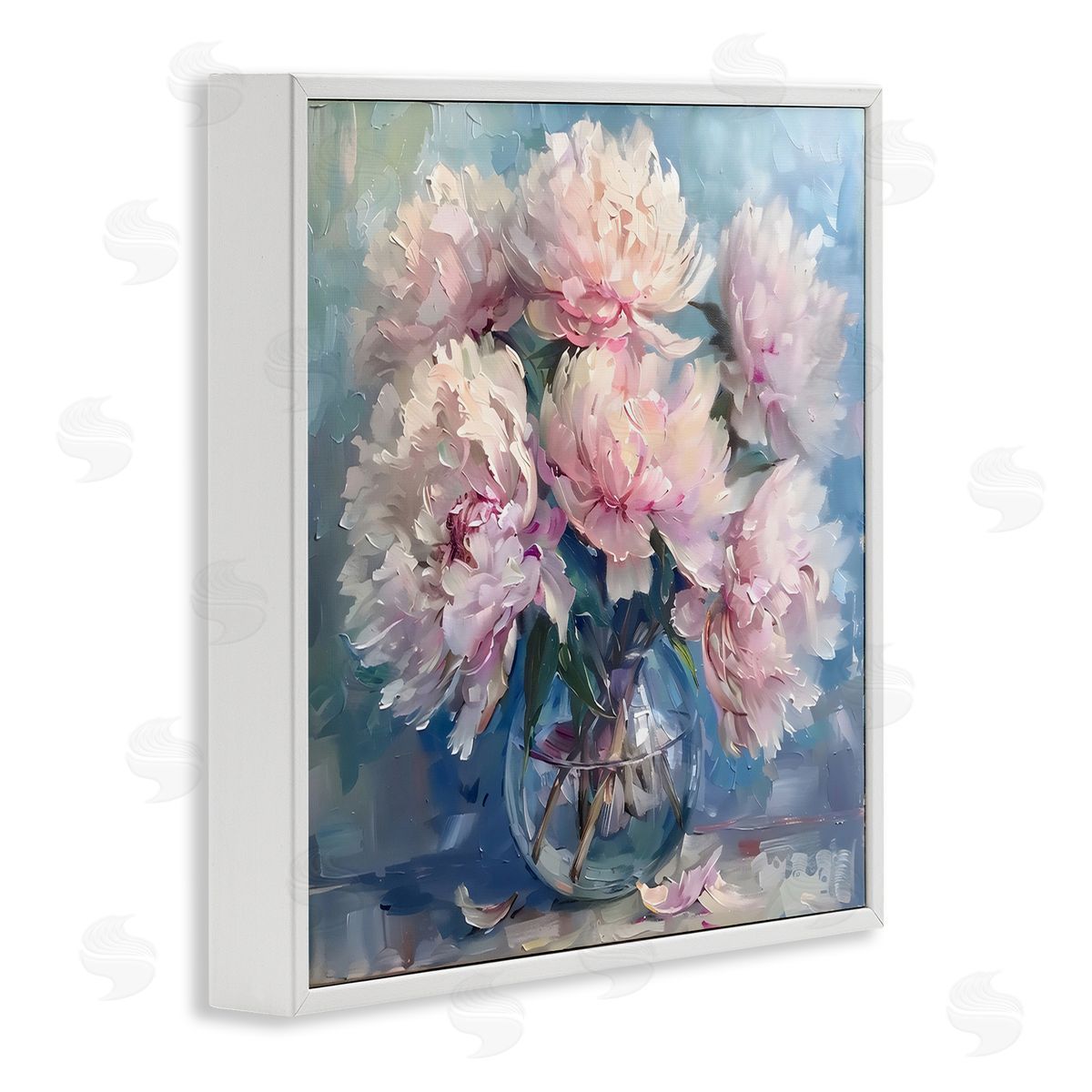 LSR Creative Studio Bouquet of Fluffy Peonies Canvas Wall Art Print