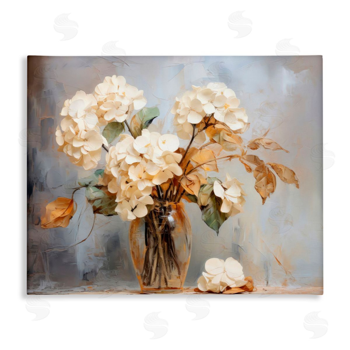 LSR Creative Studio Aged With Grace Hydrangeas Canvas Wall Art Print