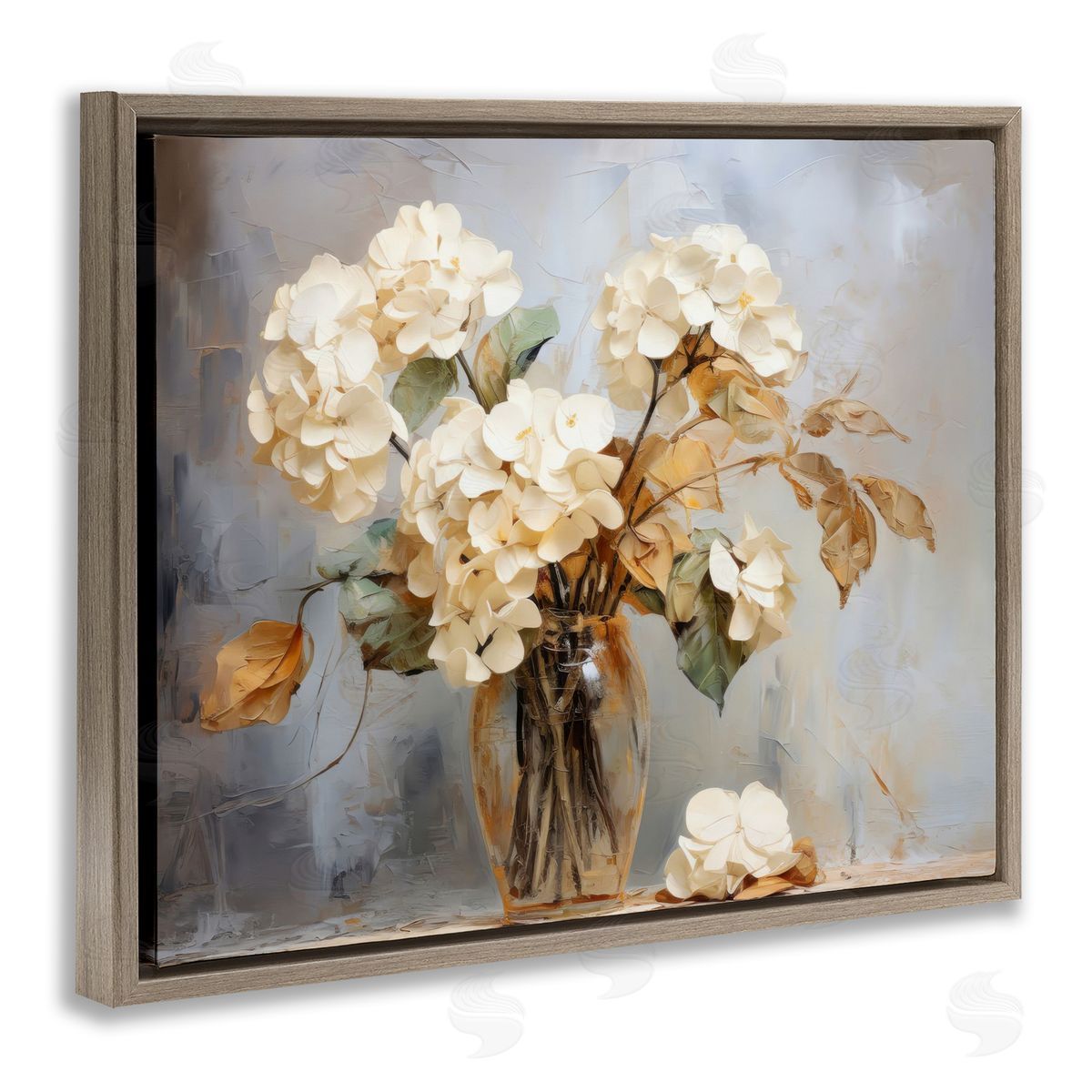 LSR Creative Studio Aged With Grace Hydrangeas Canvas Wall Art Print
