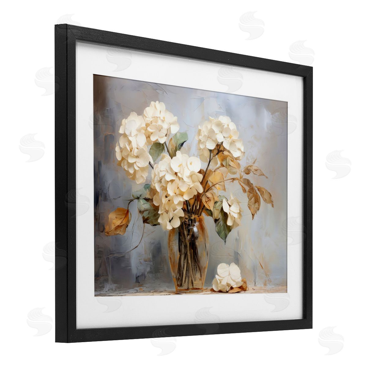 LSR Creative Studio Aged With Grace Hydrangeas Canvas Wall Art Print