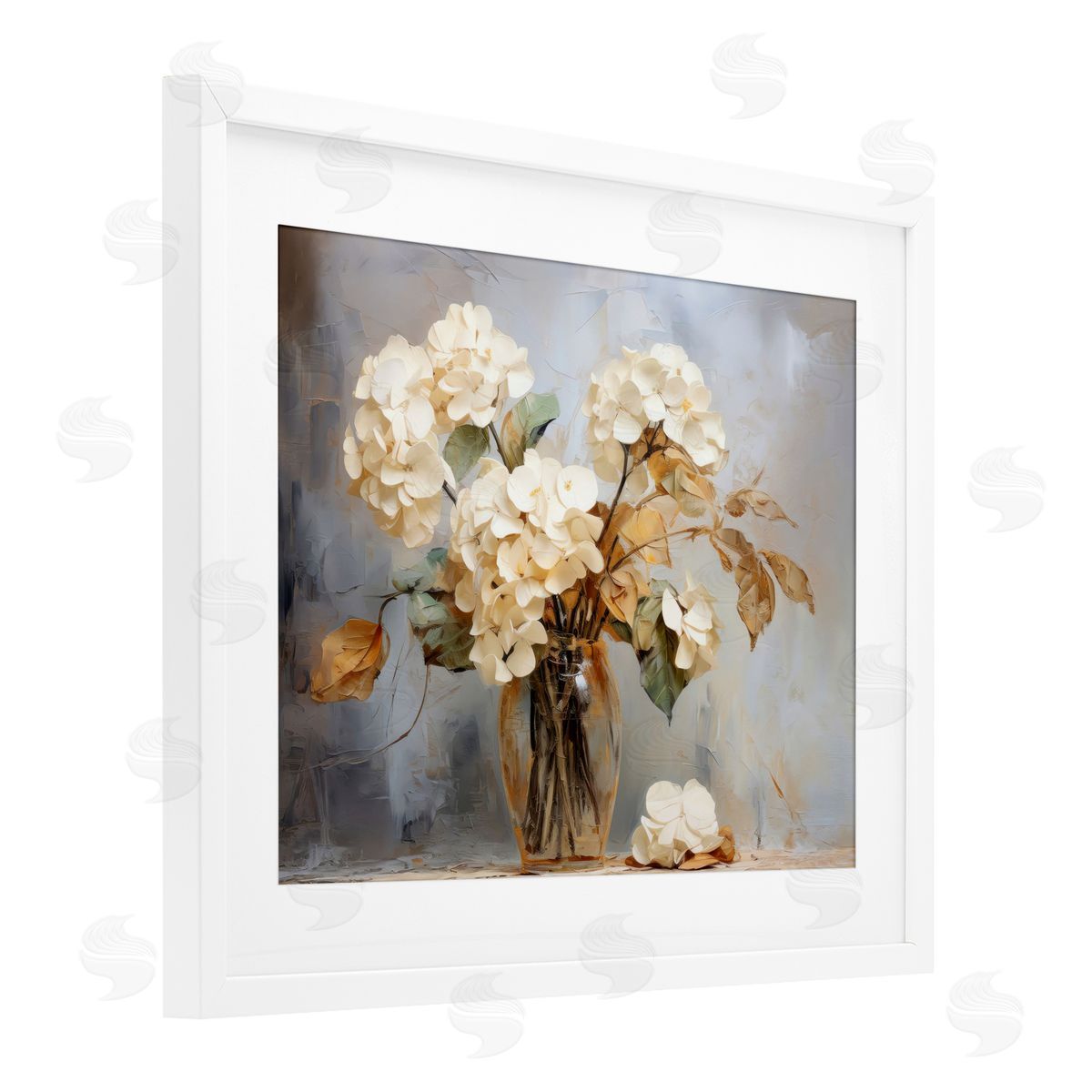LSR Creative Studio Aged With Grace Hydrangeas Canvas Wall Art Print