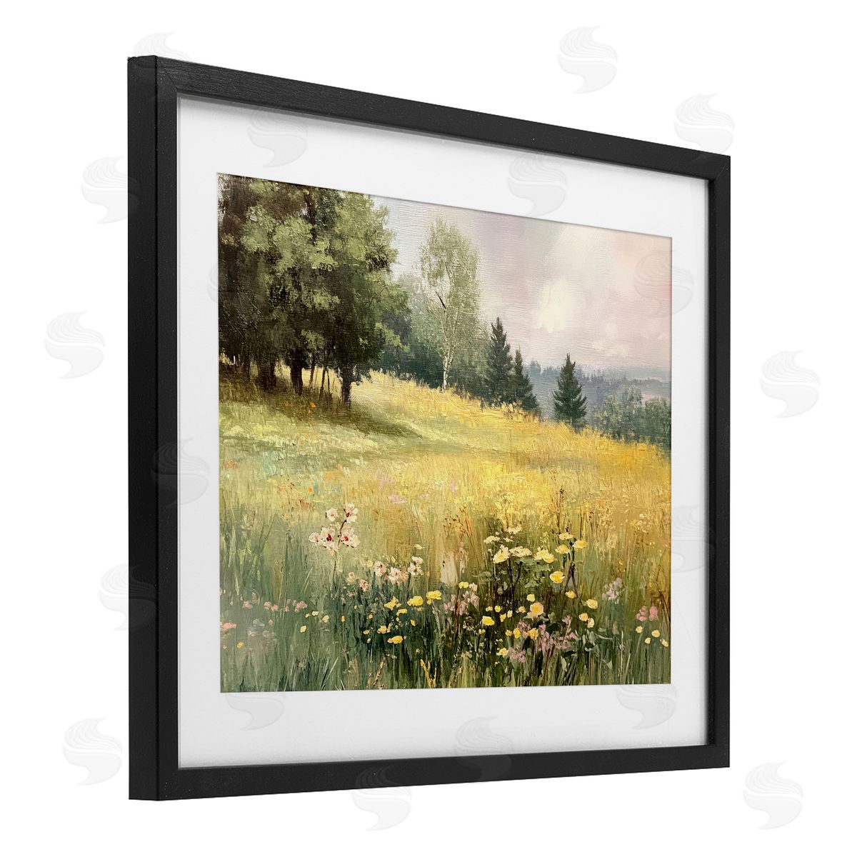 LSR Creative Studio Lush Summer Meadow Canvas Wall Art Print
