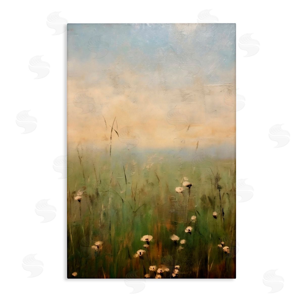 LSR Creative Studio Tall Grass with Flowers Canvas Wall Art Print