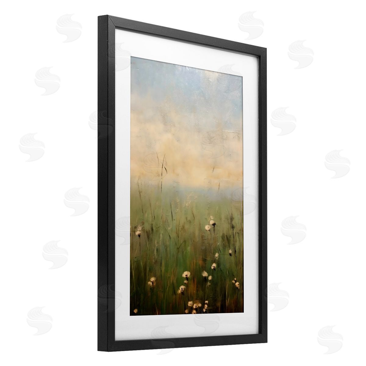 LSR Creative Studio Tall Grass with Flowers Canvas Wall Art Print