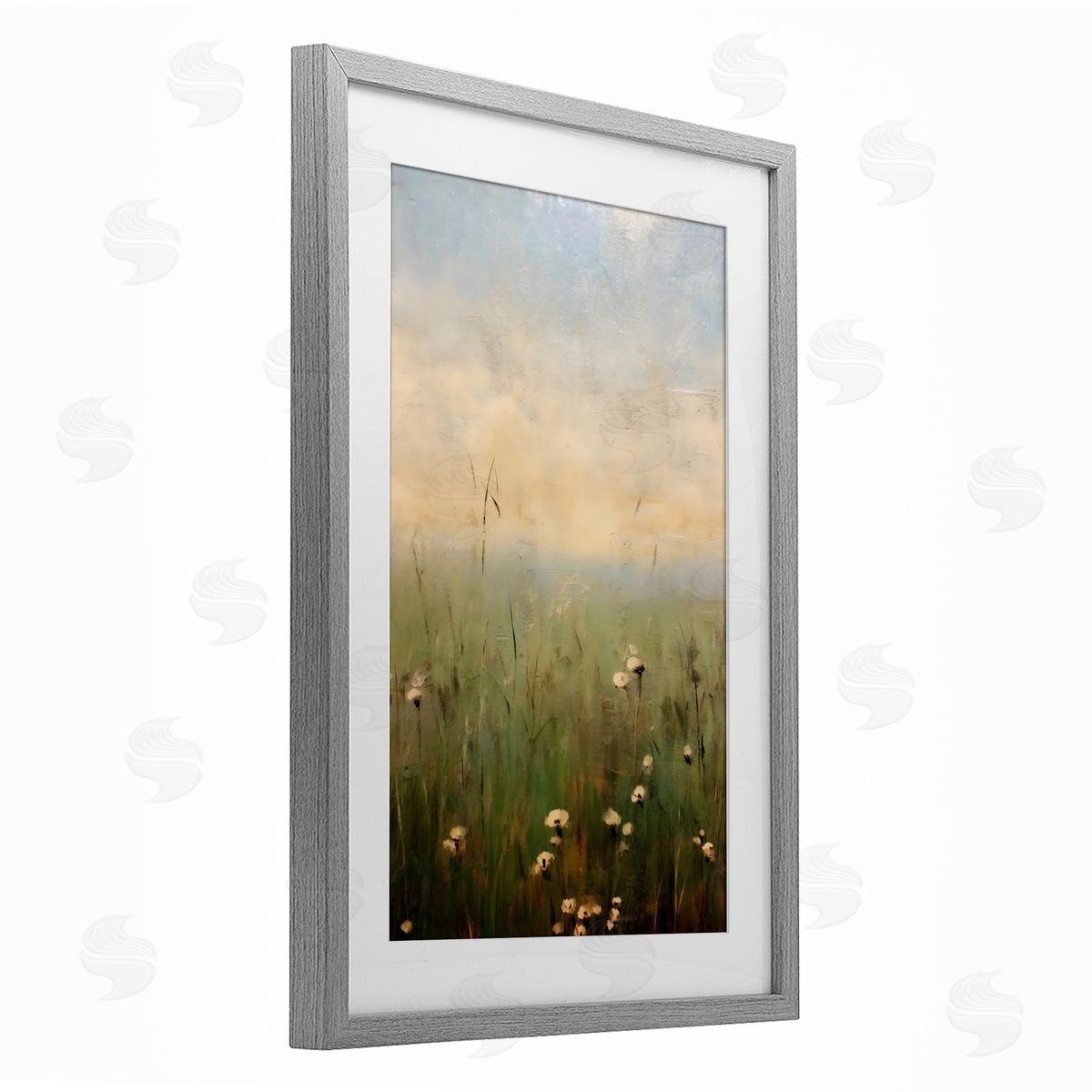 LSR Creative Studio Tall Grass with Flowers Canvas Wall Art Print