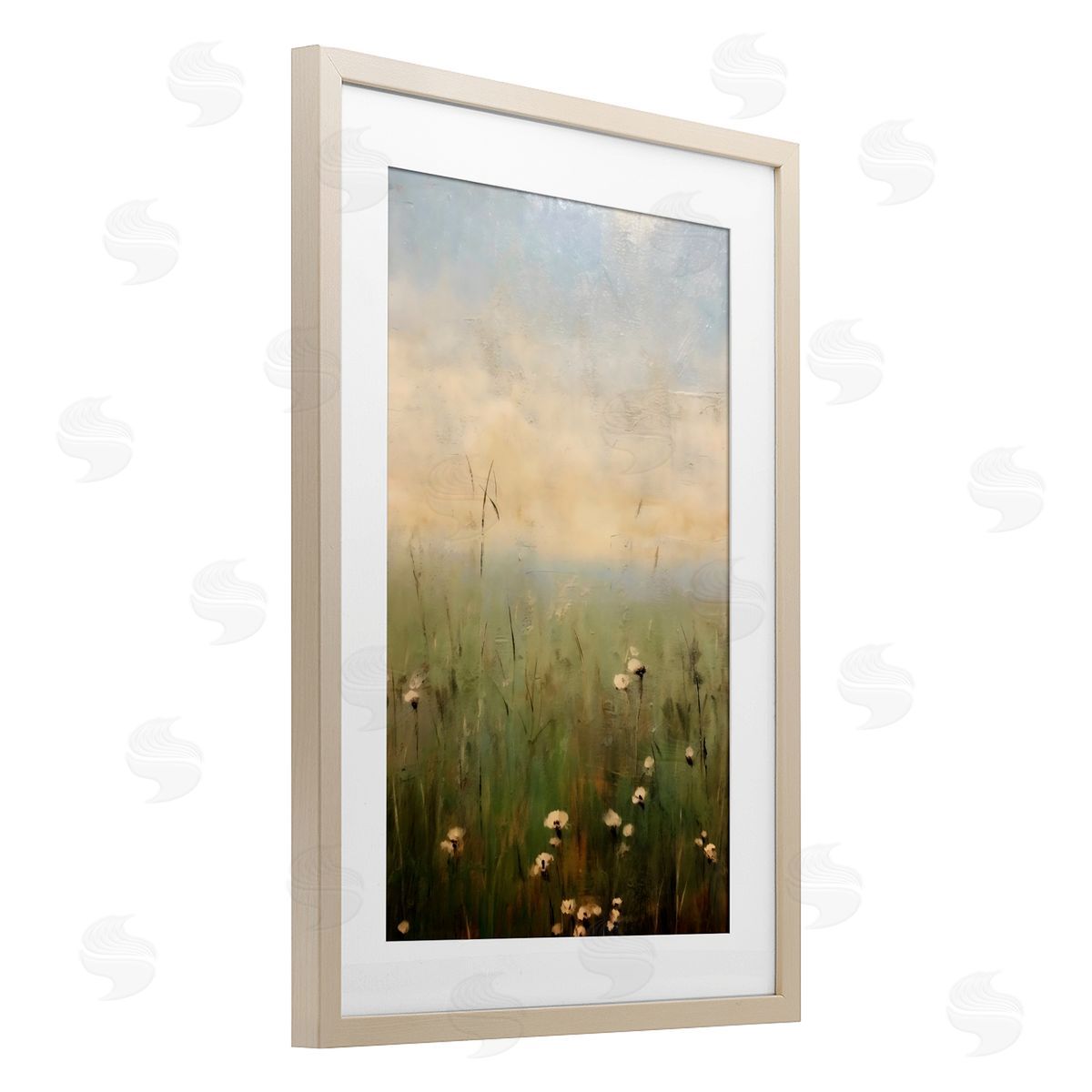 LSR Creative Studio Tall Grass with Flowers Canvas Wall Art Print