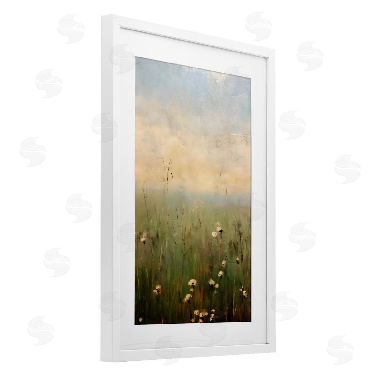 LSR Creative Studio Tall Grass with Flowers Canvas Wall Art Print