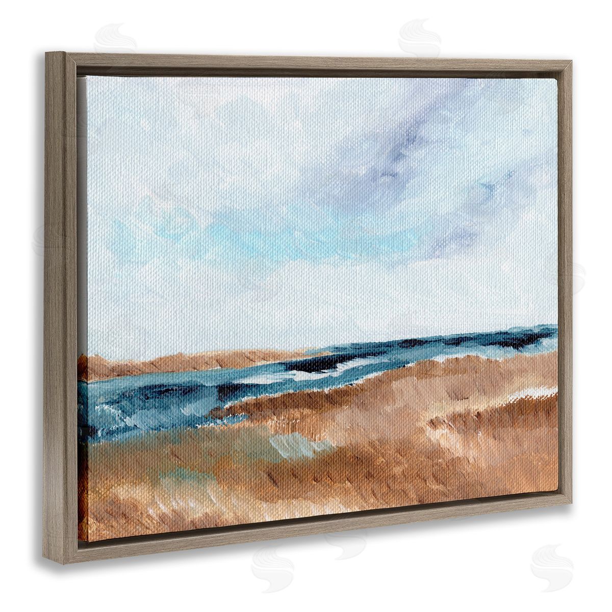 Nikita Jariwala Coastal View Horizon Canvas Wall Art Print