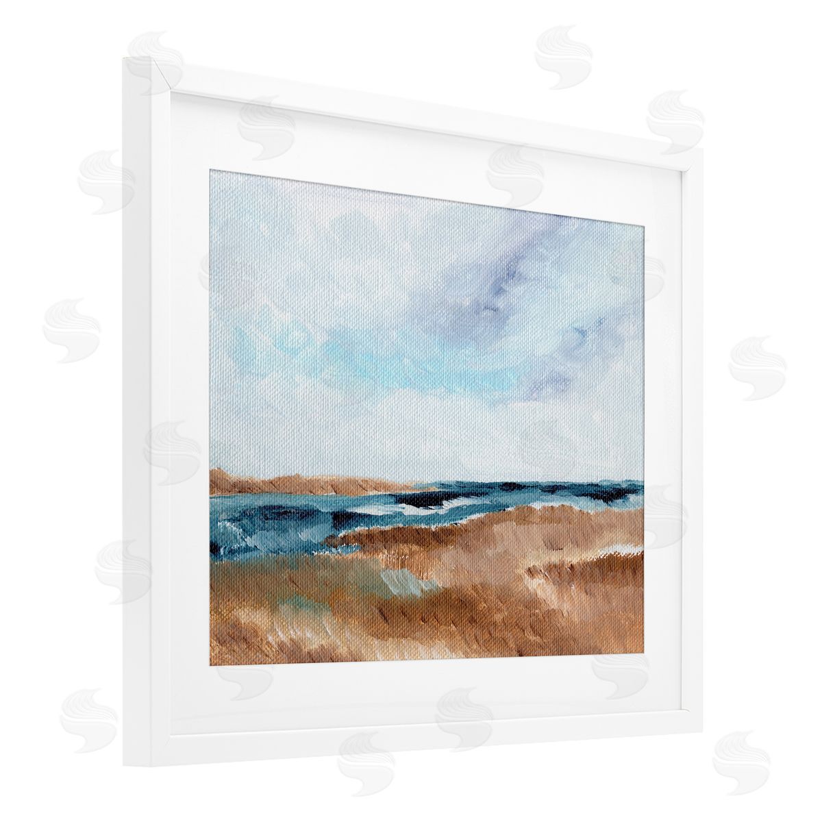 Nikita Jariwala Coastal View Horizon Canvas Wall Art Print