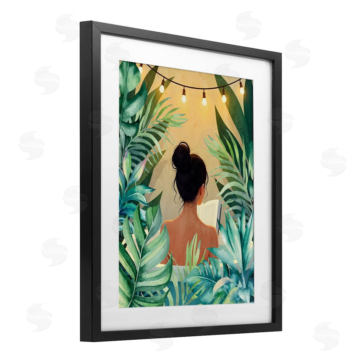 Kim Allen Twinkle Plant Girl Portrait Canvas Wall Art Print